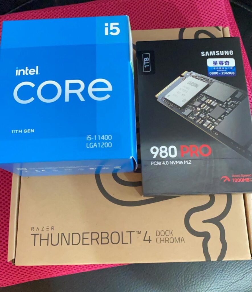 Intel 11th Gen i5-11400 & Samsung 980 PRO SSD & Razer Thunderbolt 4 dock