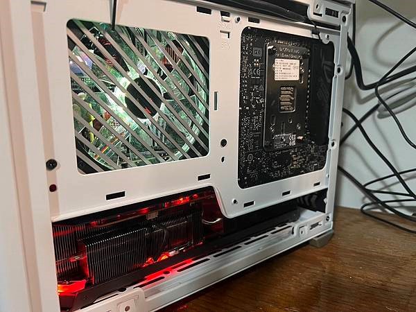 Completed assembly - rear view